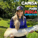 Camisa de Pesca Feminina com Proteção Solar UV50+