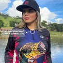 Camisa de Pesca Feminina com Proteção Solar UV50+
