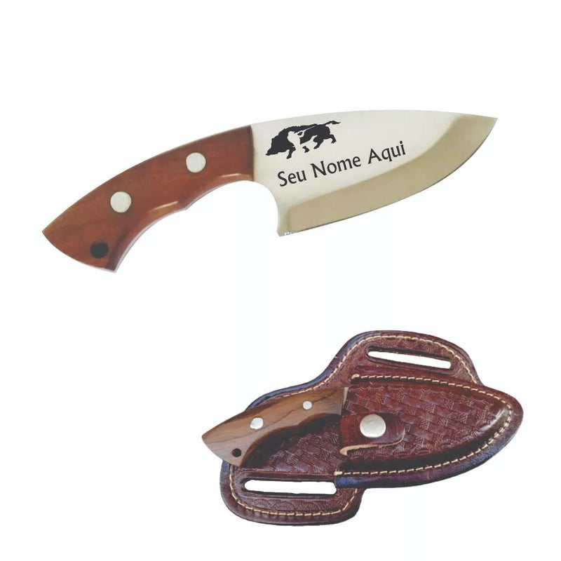 Faca Campeira Artesanal Personalizada com Gravação a Laser