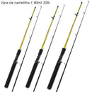 Kit Pesca Completo: Carretilha 19 Rolamentos + Vara + Linha e Isca