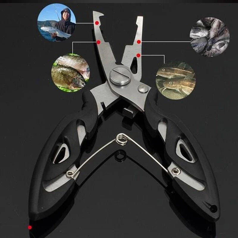 Alicate de Pesca Vigrously em Aço Inoxidável Multifuncional
