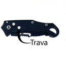 Faca Canivete com Trava Automática e Saque Rápido - Inox