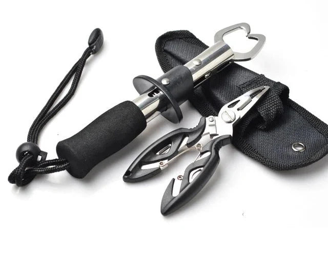 Kit 3 Peças Alicate de Pesca e Ferramentas Multifuncionais