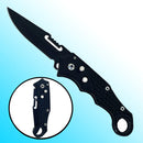 Faca Canivete com Trava Automática e Saque Rápido - Inox